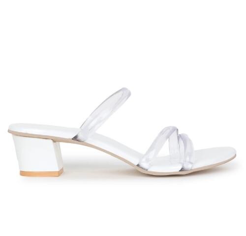 FASHION RIDE Block Heel Sandal | Women Heel Sandal for Women Casual Heel Sandal For Women (black)