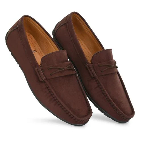 Buy Prolific Men's Casual Suede Loafers Brown Online at Best Prices in