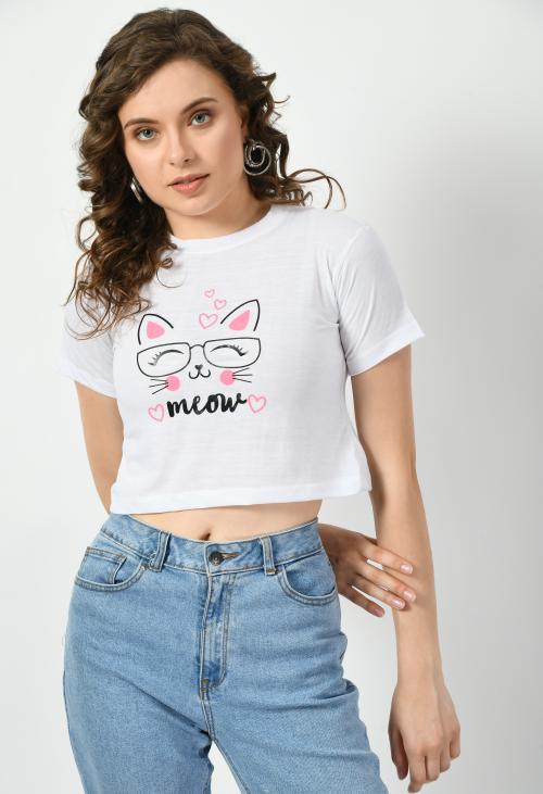 Legit Affair Girls and Women Western Cotton Short Sleeves, Casual Black Top Confortable Top