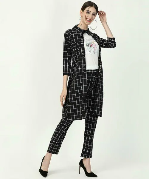 V2KART.COM V2KART.COM Women Half Sleeves Printed 3 Piece Pant & Top Set (Green)