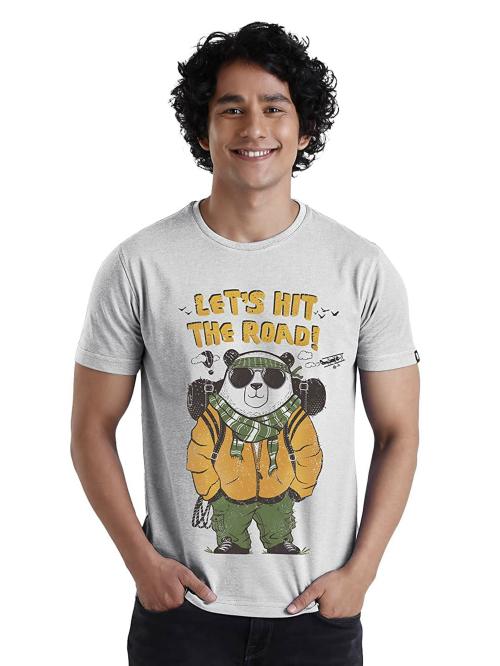 The Souled Store Women White Printed Cotton T-Shirts