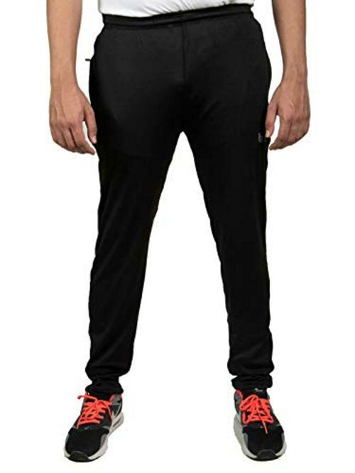 Belive-me Men Black Track Pants (M)