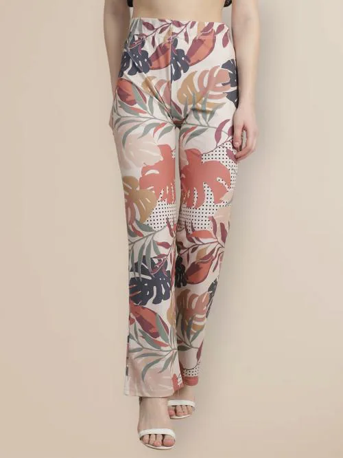 Fabflee Comfortable Cotton Blend Trousers for Women