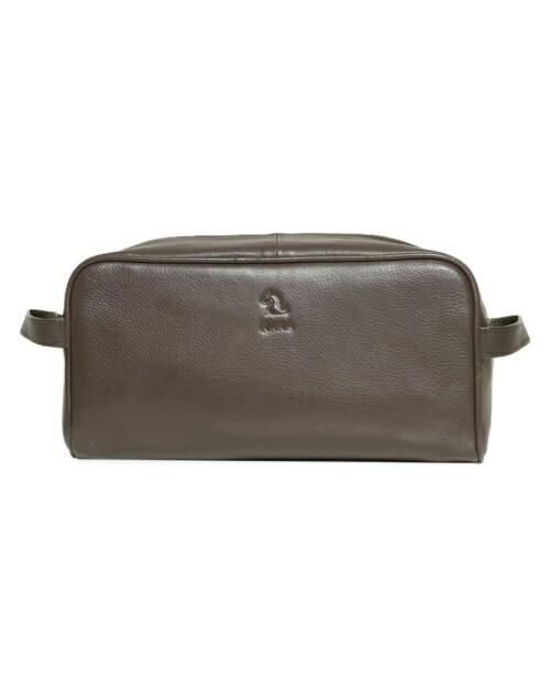 KARA Leather Toiletry Bag Portable Pouch for Travelling both for Men and Women Shaving kit Make up Cosmetic Kit Organiser for Ladies