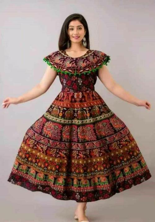 Outerwear Ayam Exports Straight Gown (Multicolor,Free Size)