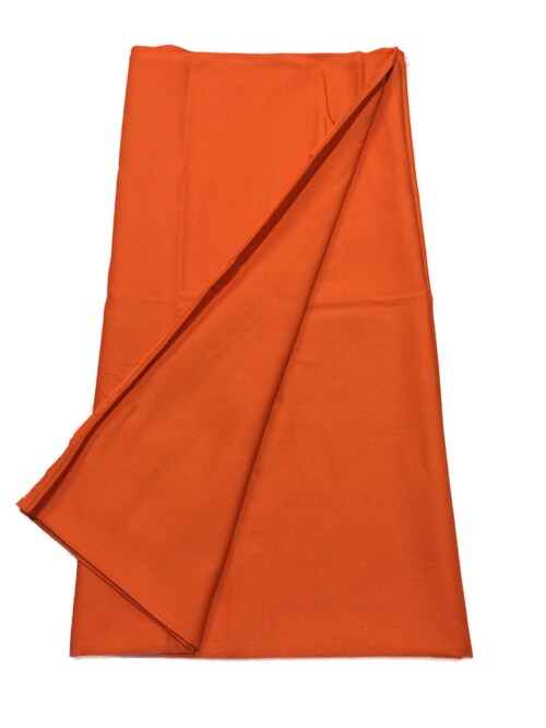 BKRKJ Women's Lizibizi Cotton Unstitched Dress Material Plain Fabric 5 meter for Sewing Suits orange