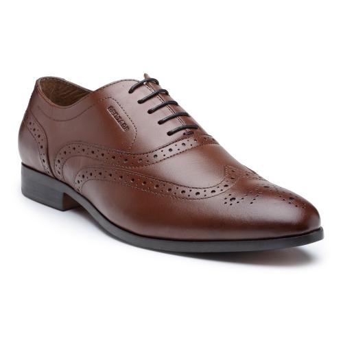 Red Tape Men Teak Brogue Shoes