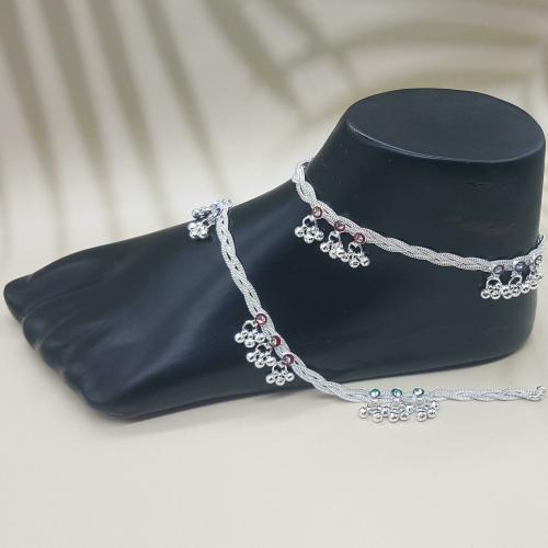 Buy BR Ornaments Alloy Anklet (Pack of 2) Online at Best Prices in