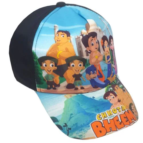 Classic Caps -Unisex Chota Bheem Baseball Caps For Kids -Black
