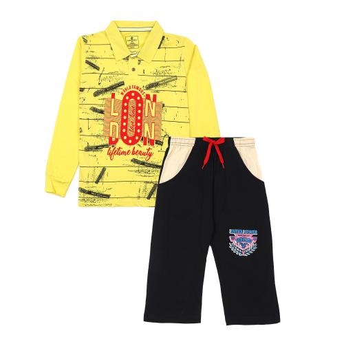 SURYA MAX KIDS FULL SLEEVE T-SHIRT AND SHORTS COMBO