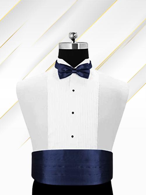 Kastner Men's Satin The Cerulean Cummerband and Bow Tie Set (Black)
