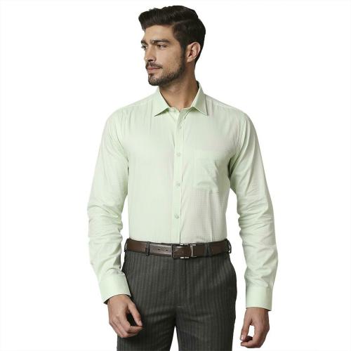 Park Avenue Men Formal Light Green Shirt