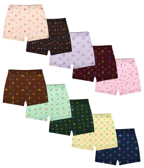 Pine Kids Multicolor Regular Cotton Drawer / Bloomer for Boys & Girls(Pack of 10)