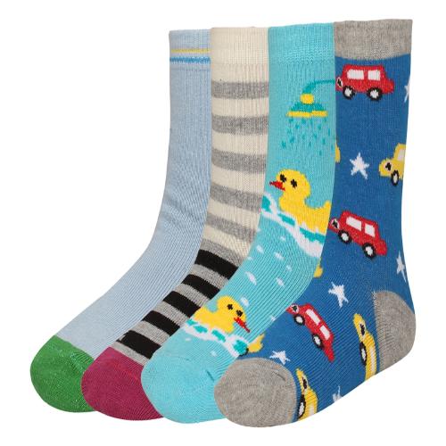 CREATURE Girls And Boys Printed Multicolored Cotton Socks CRE-KIDS-P4-119