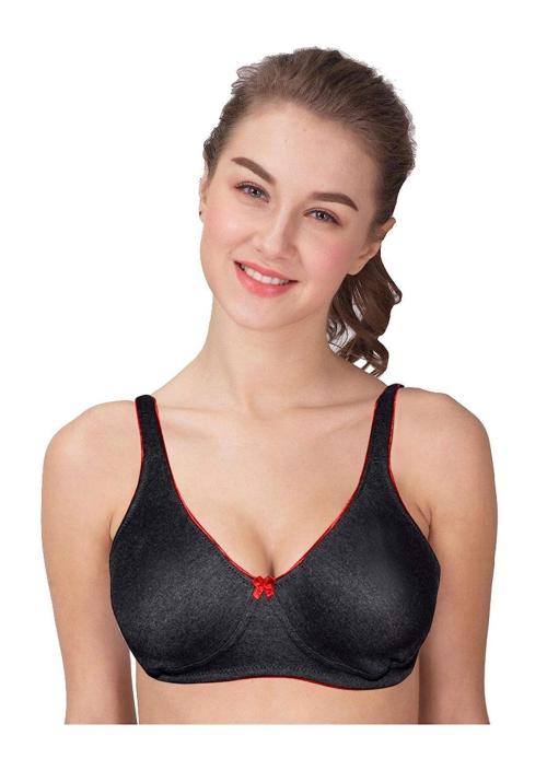 Buy Aryashri Black Solid Cotton Bra 40B Online at Best Prices in