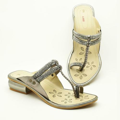 HardForce Silver Wedges For Women || Heels For Women || Sandals for Women||