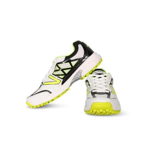 Vector X Atomic Cricket Shoes (White-Black-Green)