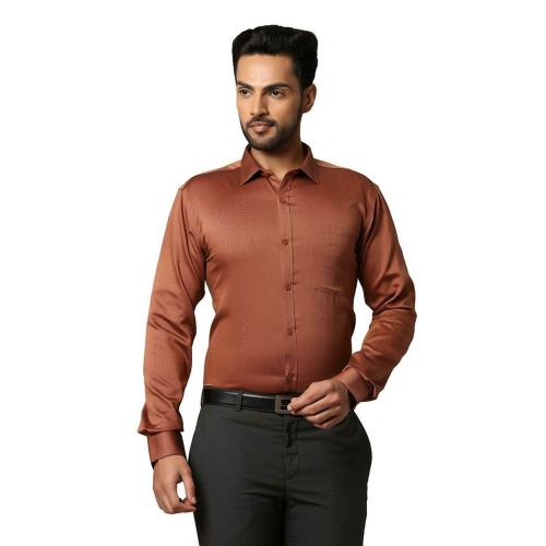 Park Avenue Men Formal Medium Orange Shirt