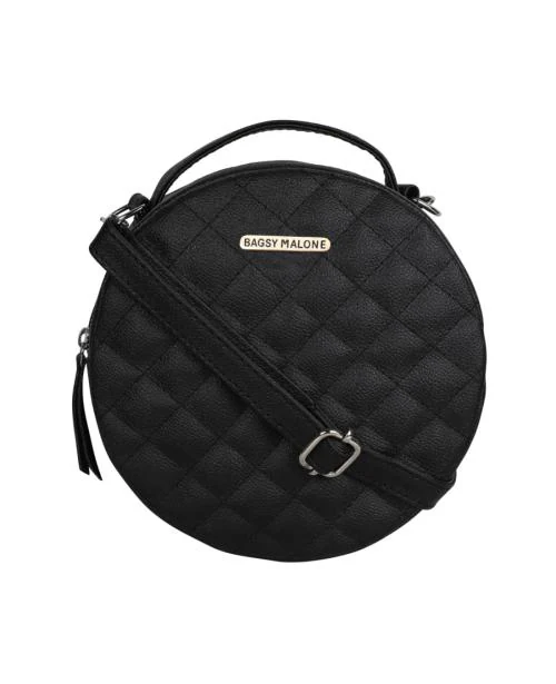 Buy Bagsy Malone Front Embroidery Round detachable sling bag Online at