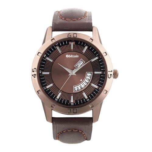 BITCOIN Wrist Watch For Men With Day & Date Indicator