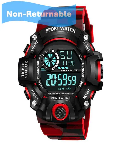 Acnos Digital Black Dial Multicolor Strap Watch For Men - (NEW-SF)