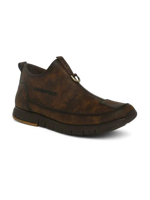 Jaripeo by Buckaroo HULBART Premium Vegan Synthetic Brown Casual Shoes For Men