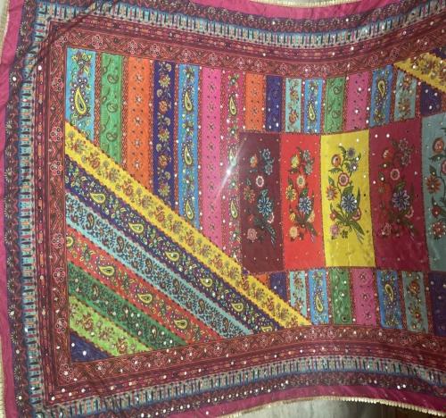 SBT pakistani chinon digital print dupattas for women with heavy mirror work-A7