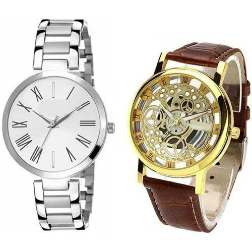 WATCHVERSE Analog Watch - For Men & Women combo Watch with Premium Designer Casual& party wear Look