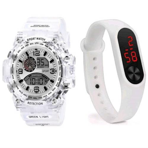 Buy RTK New Combo Of White Digital Watch For Men,Boys Online at Best
