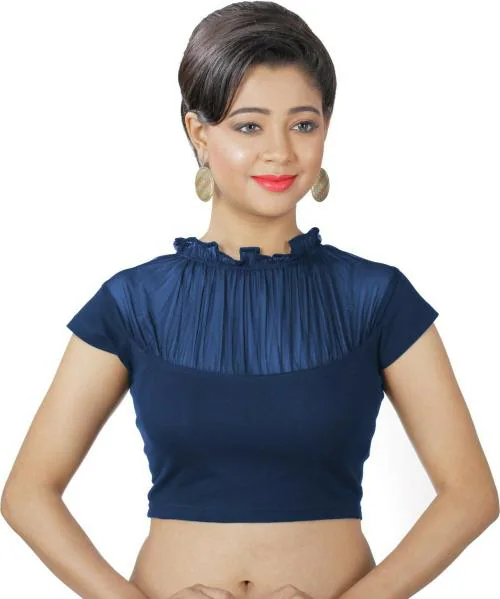 Abhi Fashion Neck Women Blouse