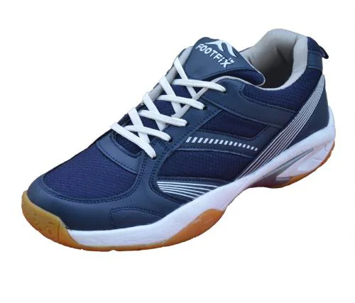 FOOTFIX Non-Marking Unisex Navy Badminton Court Shoes / Badminton Shoes Size 8 Uk/Ind
