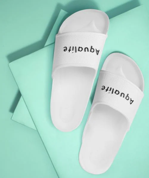 Aqualite White Washable Sliders for Men