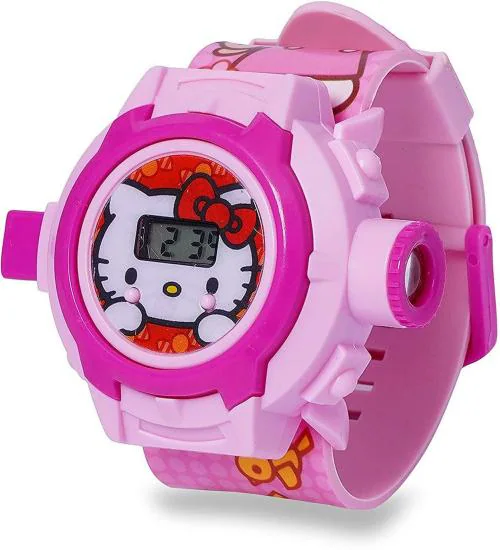 EDENSCOPE Digital Pink Dial Pink Strap Watch For Boys And Girls (4D-26)