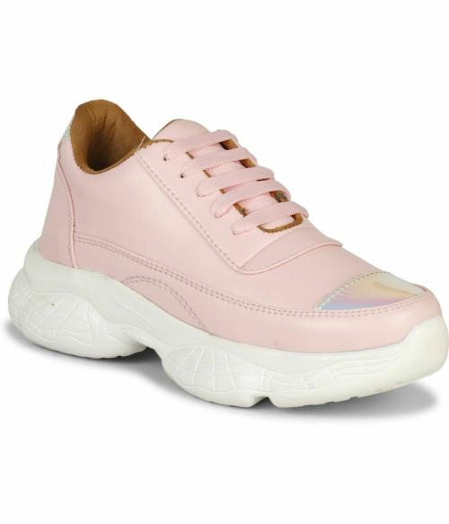 Krafter Pink Casual Shoes for Women