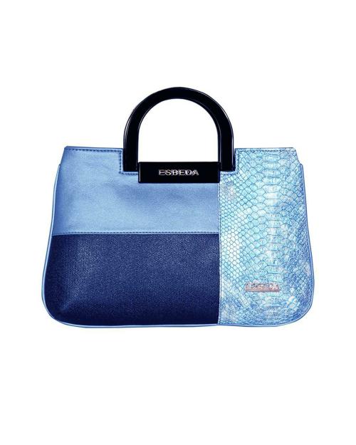 ESBEDA Blue Color Medium Size Cuero Armbag For Women