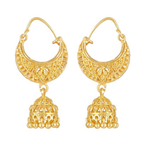 Sukai Jewels Ethnic Traditional South Indian Design Gold Plated Baali Earring for Women and Girls