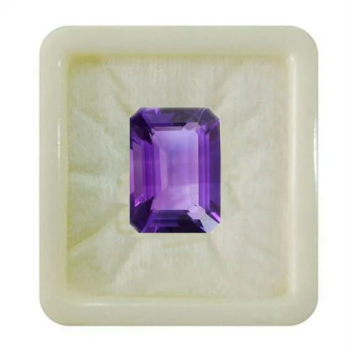 55Carat Natural Amethyst at Wholesale Rate 3.25 Ratti 2.95 Carat Rectangle Shape Jamunia Loose Gemstone1 Pcs