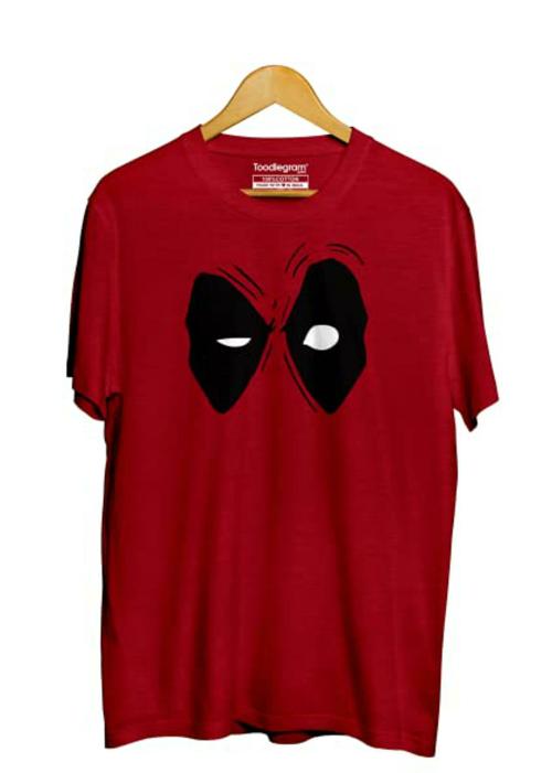 Toodlegram Men Red Cotton Printed Tshirt (XXL) l Gym tshirt mens tshirt l plus sizes tshirt