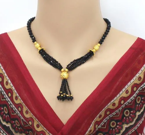 Soni Jewellery Maharashtrian Tanmaniya Wedding marathi Mani Mala Thushi Mangalsutra for Women