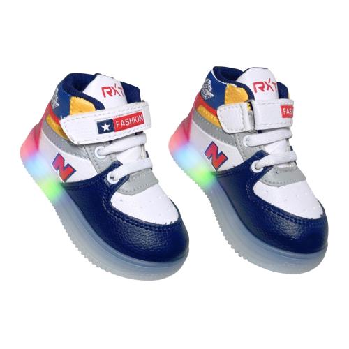 Tway Kids Led Light Shoes Casual Laceless Sports Shoes for Boys Pack of 1 (Size-8c)