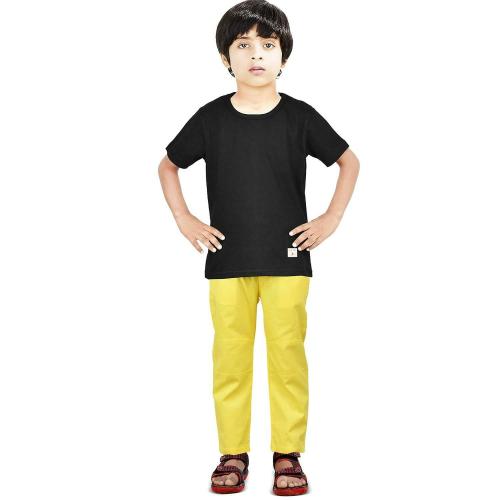 Made in the Shade Boys Yellow T-Shirts And Track Pants