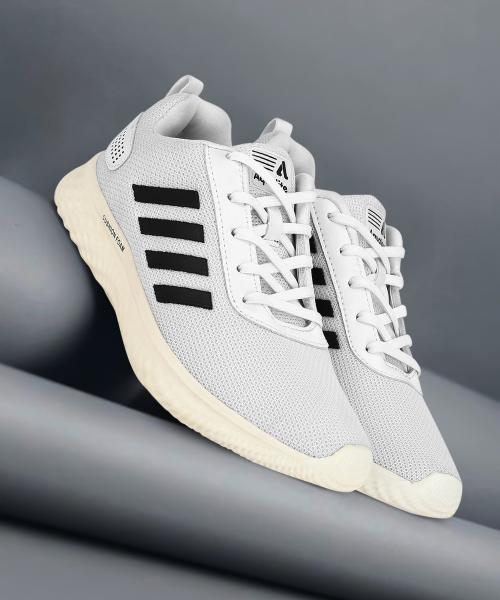 Aqualite White & Black Running Shoes Mens