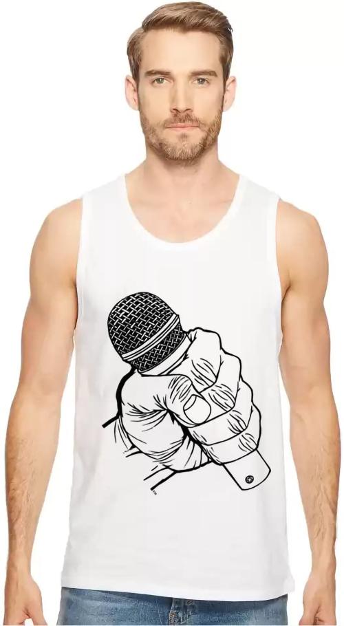 THALASI Sleeveless Tshirt for Men/Vest for Men -Gym Vest/Sando for men- White Vest(2X-Large)