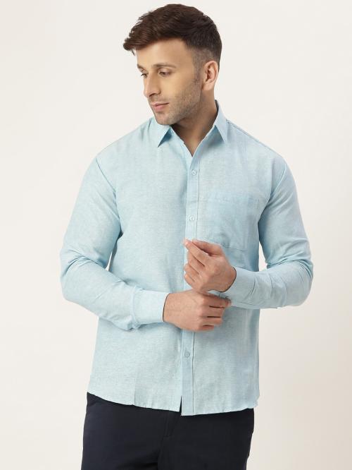 RIAG MEN'S FULL SLEEVES SOLID SHIRT