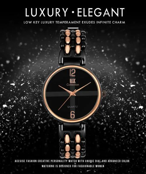 IIK Collection Analog Black Dial Multicolor Strap Watch For Women And Girls (IIK-1081W)