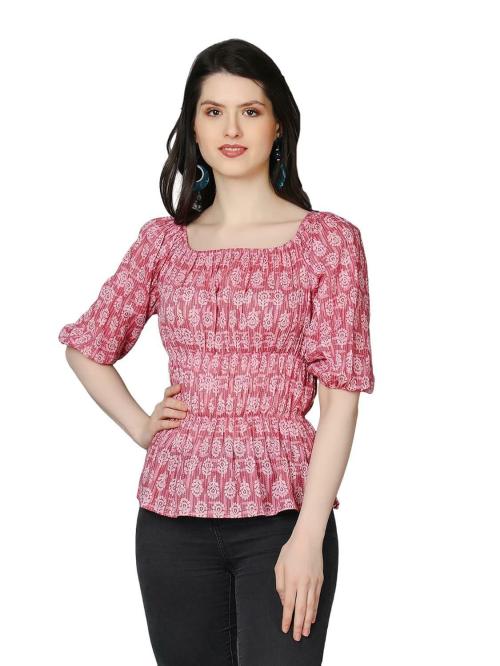 ZUVINO Cotton Summer Tops For Women || Stylish Peplum Tops For Women || Balloon Sleeve Top || Plus Size Tops For Women.
