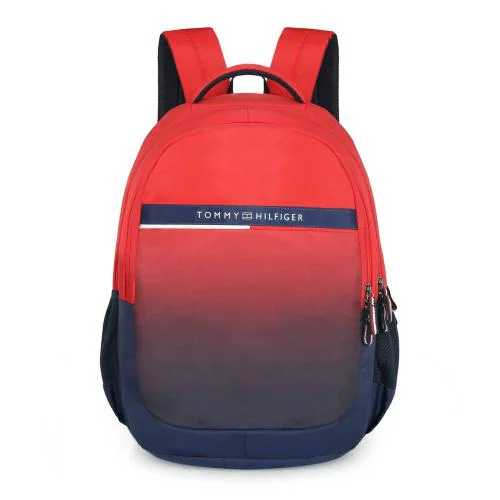 Tommy Hilfiger Tanner Unisex 420 Laptop Backpack - Red + Navy