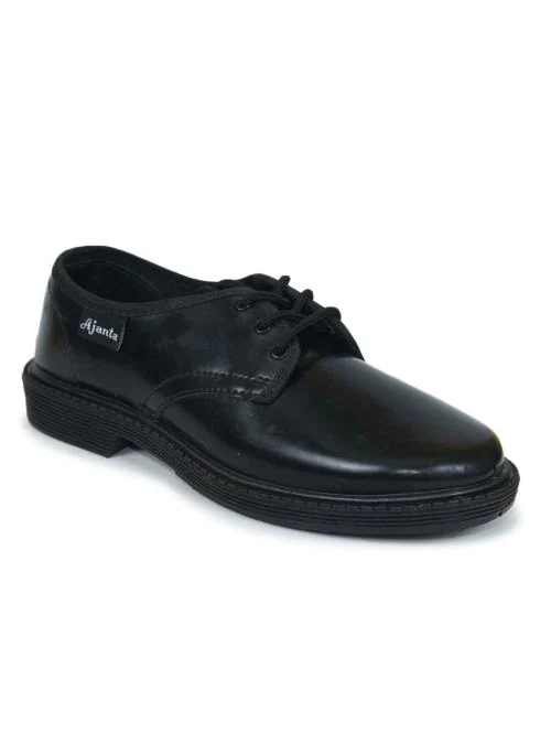Ajanta shoes school shoes for boys BLACK