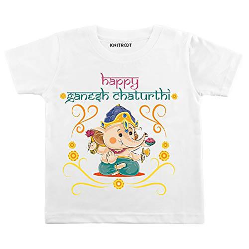 KNITROOT Unisex White T-Shirt