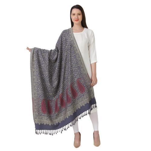 EVAZ Stylish Woolen Shawl For Women's -Grey